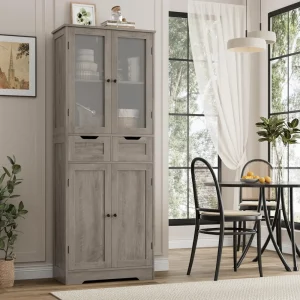 67" Tall Bathroom Storage Cabinet